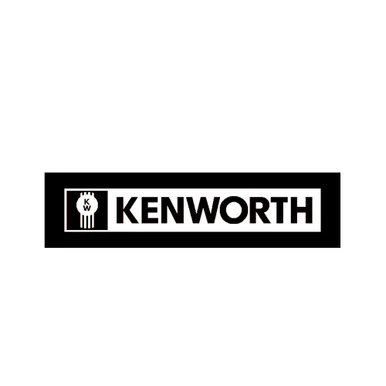 24" x 6" KW LOGO MUD FLAP - WHITE