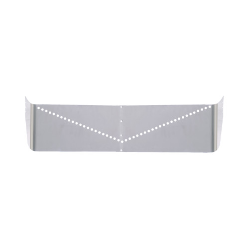 16" DROP VISOR W/ 46 V-STYLE 3/4" LIGHT HOLES FOR FREIGHTLINER CENTURY & COLUMBIA 2004+ - 3 BOLT SIDE