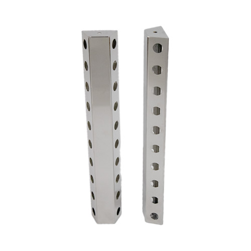 STAINLESS STEEL UNIVERSAL AIR CLEANER BRACKETS W/ 20 - 3/4" ROUND LIGHT HOLES FOR AERO STYLE MODELS