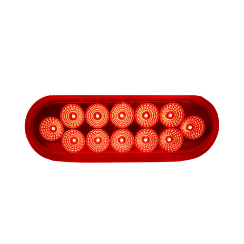 OVAL 12 LED LIGHT- RED