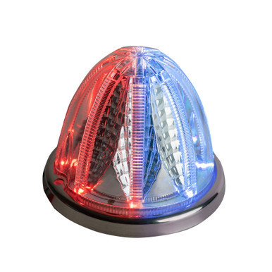 DUAL COLOR STELLAR WATERMELON LIGHT – RED & BLUE/CLEAR LENS