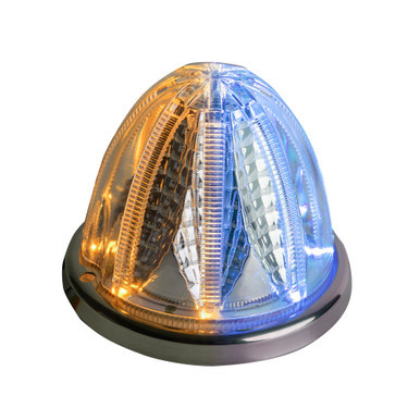 DUAL COLOR STELLAR WATERMELON LIGHT – AMBER & BLUE/CLEAR LENS