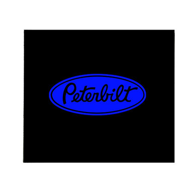 16" x 14" PETERBILT LOGO MUD FLAP - BLUE