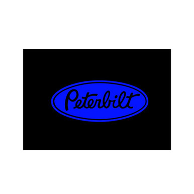 18" x 12" PETERBILT LOGO MUD FLAP - BLUE