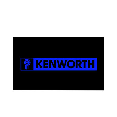 24" x 14" KW LOGO MUD FLAP - BLUE