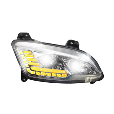 PETERBILT 587/ 579 2022+ LED HEADLIGHT W/ HALO & SEQUENTIAL TURN