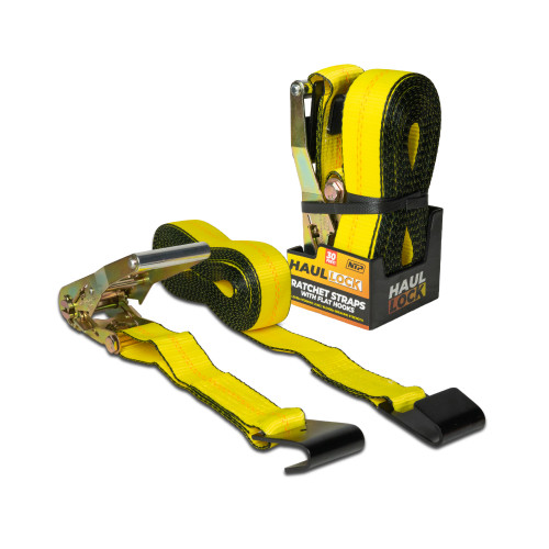 2" X 30' RATCHET STRAP W/ FLAT HOOK