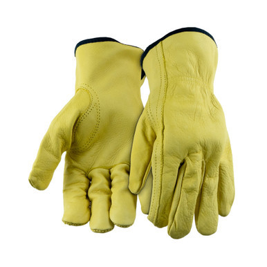 GOLDEN BROWN COW GRAIN DRIVER GLOVES - XL