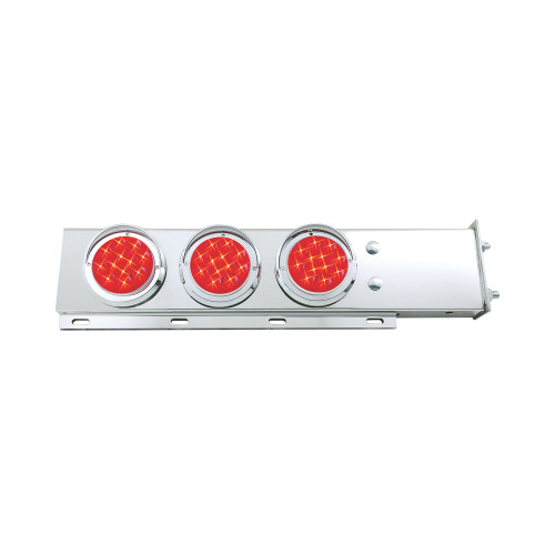 SS Rear Light Bar-2 Piece W/6-4"Economy LED Lights-2.5" Bolt Spacing