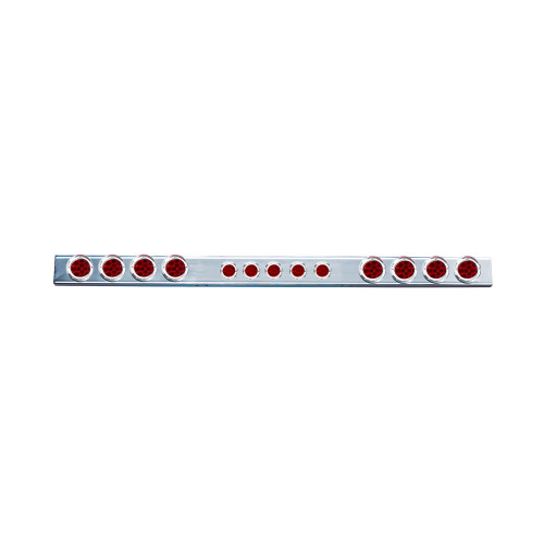 SS Rear Light Bar W/6-4" Red Spyder Lights & W/5-2" Red Lights