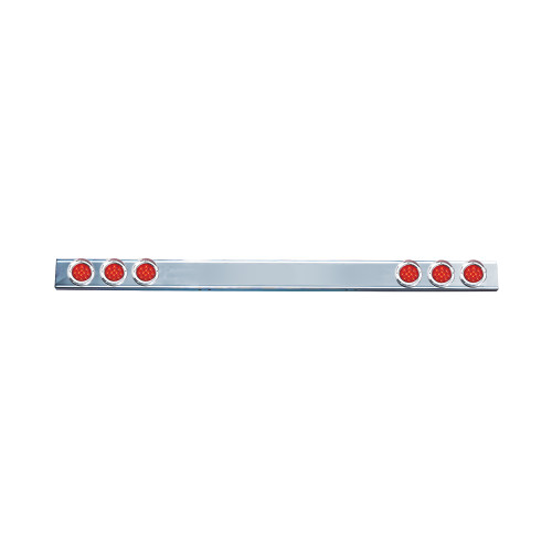 SS Rear Light Bar W/6-4" Red Economy Round Lights