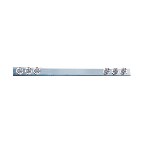SS Rear Light Bar W/6-4" Clear Red Economy Round Lights