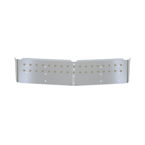13" KW DROP VISOR WITH 42 3/4'' LIGHT HOLES  FITS CURVED WINDSHIELD W/CLEAR AMBER LIGHTS