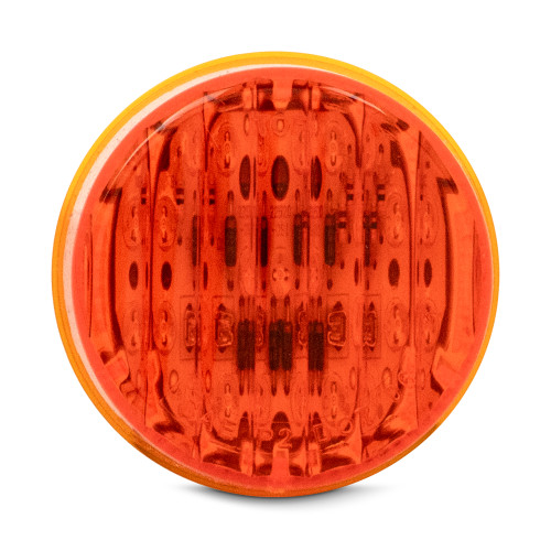 AMBER 2" LED RND MRKR, 9 DIOD BULK