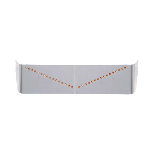 Fl Century/Columbia Visor, V-Style light pattern W/46-3/4"Amber  Light , Up To 2004, 2 Bolt Config.