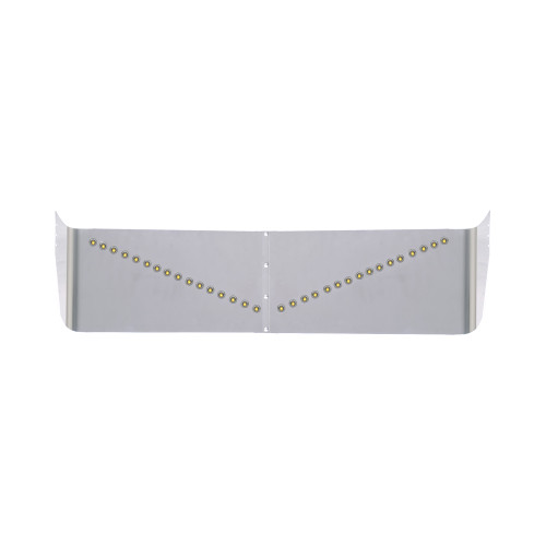 Fl Century/Columbia Visor, V-Style light pattern W/46-3/4"Clear Amber  Light , Up To 2004, 2 Bolt Config.