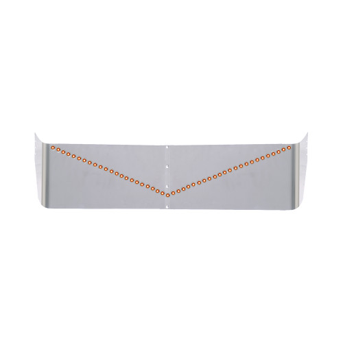FL Century/Columbia Visor, V-Style Light Pattern,W/46-3/4"Amber lights  3 Bolt Config.