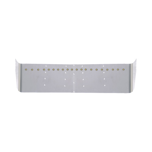 SS FL CASCADIA 16" DROP VISOR W/20-3/4"CLEAR AMBER LIGHTS HOLE CONDO/ MIDROOF