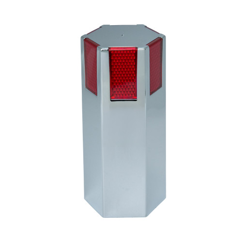 33mm HEXAGON LUG NUT COVER W/ RED REFLECTOR THREAD ON – 5″
