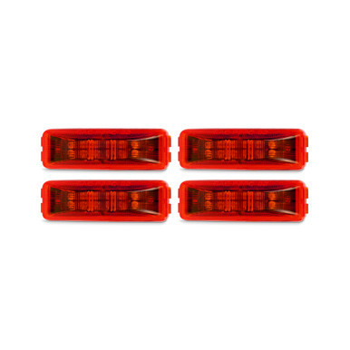 CLEARANCE LED LIGHT 4/PK 3/8" X 1/2" W/ 12 LEDS KIT (4 Pack)