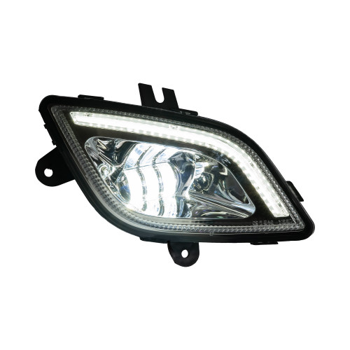Freightliner Cascadia 2018-2025 High Power LED Fog Light, Chrome, Passenger Side