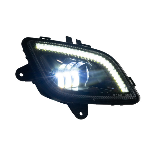 Freightliner Cascadia 2018-2025 High Power LED Fog Light, Black, Passenger Side