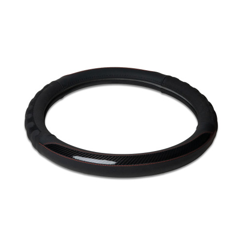 18" COBRA GRIP STEERING WHEEL COVER - BLACK