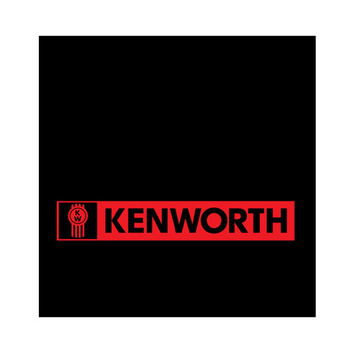 KW LOGO MUD FLAP 24" X 24" RED