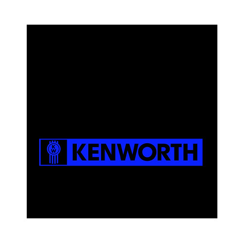 24" x 24" KW LOGO MUD FLAP - BLUE