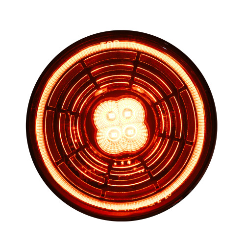4" ROUND CHASM LIGHT, AMBER