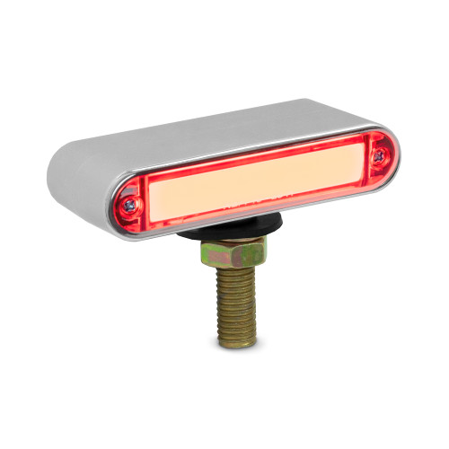 3.5" LED DOUBLE FACE GLO LIGHT BAR, CLEAR AMBER/CLEAR RED