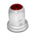 33mm CLASSIC STEEL LUG NUT COVER W/ RED REFLECTOR PUSH ON