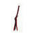 AIR HORN PULL LEATHER BRAIDED KEYCHAIN - BLACK & RED