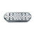 OVAL ECONOMY LIGHT W/ 24 LED DIODES – RED LEDS/CLEAR LENS