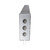 SPRING LOADED MUDFLAP HANGERS W/ 6 - 4" & 6 - 3/4" LIGHT HOLES- 2.5" BOLT PATTERN - NONE