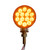 3" LED DOUBLE FACE TURN SIGNAL LIGHT - 14 AMBER & RED LED