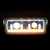 Universal LED Headlight Assembly with Halo & Sequential Turn Signal, Black, Driver Side