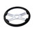 18'' BLACK WOOD STEERING WHEEL WITH 4 CHROME SPOKES