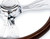 18'' WOOD STEERING WHEEL WITH CHROME FLAME DESIGN SPOKES