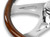 18'' WOOD STEERING WHEEL WITH CHROME VIBRANT DESIGN SPOKES