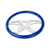 18'' BLUE WOOD STEERING WHEEL WITH CHROME VIBRANT DESIGN SPOKES