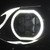 Freightliner Century LED Headlight with Sequential Turn Signal, Black, Passenger Side