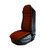 SEAT COVER W/ SUEDE FABRIC CENTER & LEATHERETTE TRIM - RED