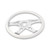 18'' WHITE WOOD STEERING WHEEL WITH CHROME VIBRANT DESIGN SPOKES