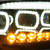 Fits Peterbilt 386/387 LED Headlight with Halo & Sequential Turn Signal, Black, Passenger Side