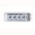 4" RECTANGULAR CLEARANCE MARKER LIGHT W/ REFLECTORS & 4 LEDS - RED LED/CLEAR LENS