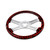 18" RED LIGHTNING DESIGN WOOD STEERING WHEEL