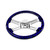 18" BLUE LIGHTNING DESIGN WOOD STEERING WHEEL - view 2