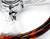 18" FIRE DESIGN WOOD STEERING WHEELWITH 3 CHROME FLAME SPOKES