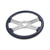 18'' CARBON FIBER WOOD STEERING WHEEL WITH 4 CHROME SPOKES